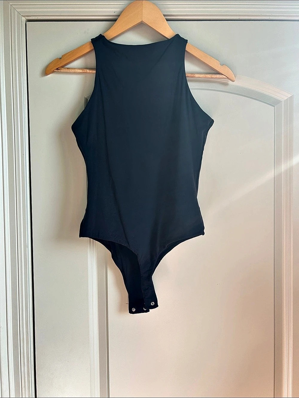 Skims Fits Everybody High Neck Bodysuit in Black